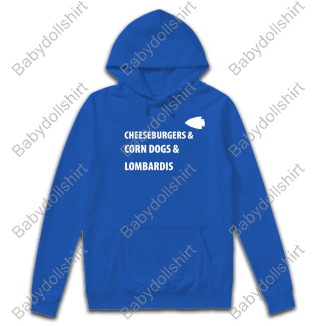 Kansas City Chiefs Cheeseburgers & Corn Dogs & Lombardis Long Sleeve T Shirt Farzin Vousoughian Kansas City Chiefs Cheeseburgers & Corn Dogs & Lombardis Long Sleeve T Shirt Farzin Vousoughian