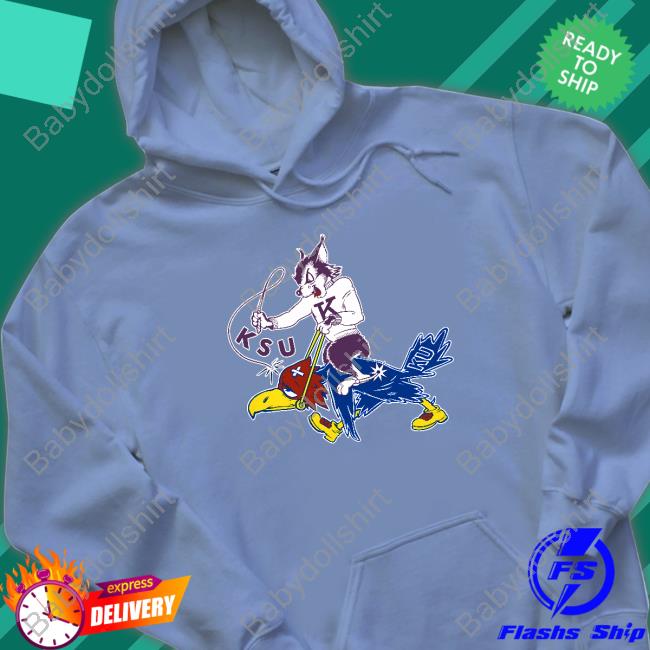 K-State Baseball Vintage K-State Wildcat vs K-U Jayhawk T-Shirt K-State Baseball Vintage K-State Wildcat vs K-U Jayhawk T-Shirt