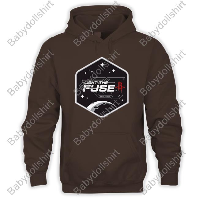 Houston Rockets Light The Fuse Mission Patch T-Shirt Houston Rockets Light The Fuse Mission Patch T-Shirt