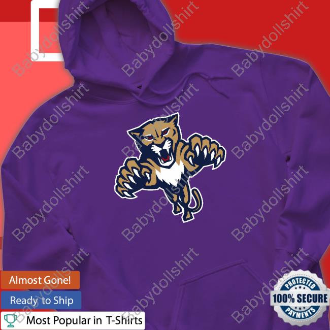Florida Panthers Leaping Panther Hooded Sweatshirt - Clgtee