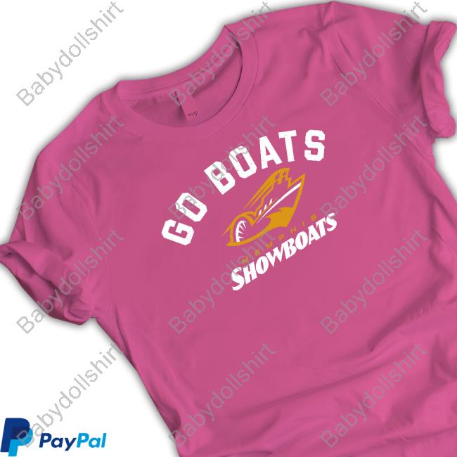 Official BreakingT Memphis Showboats Go Boats Long Sleeve Tee Official BreakingT Memphis Showboats Go Boats Long Sleeve Tee