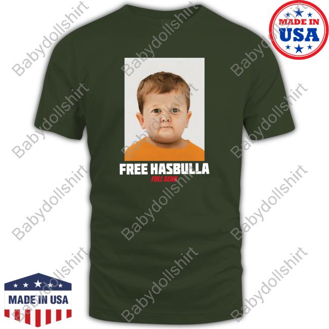 Official Free Hasbulla Mugshot Shirt Official Free Hasbulla Mugshot Shirt