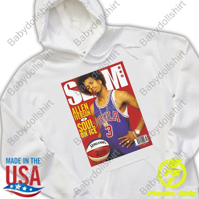 Jason Kelce's Mitchell Ness Allen Iverson Slam Magazine shirt, hoodie,  longsleeve, sweatshirt, v-neck tee