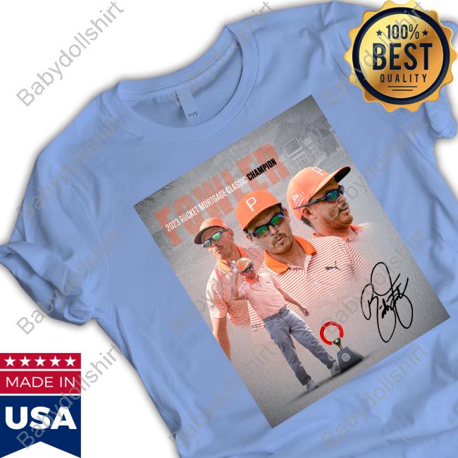Fowler 2023 Rocket Mortgage Classic Champion Tee Shirt Fowler 2023 Rocket Mortgage Classic Champion Tee Shirt