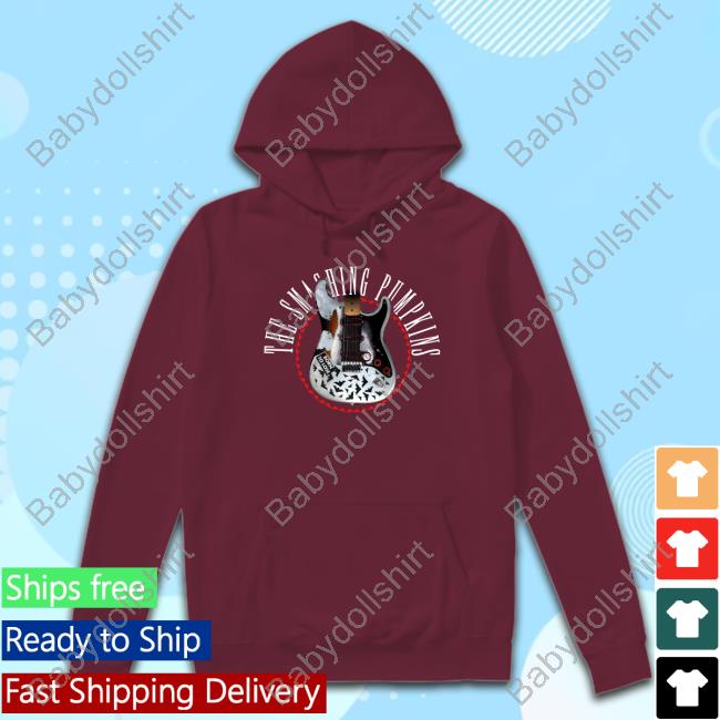 Smashing Pumpkins Bat Strat Hoodie Smashing Pumpkins Bat Strat Hoodie