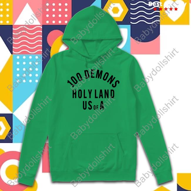 Deathwish Merch 100 Demons Holyland Red Shirt Deathwish Merch 100 Demons Holyland Red Shirt