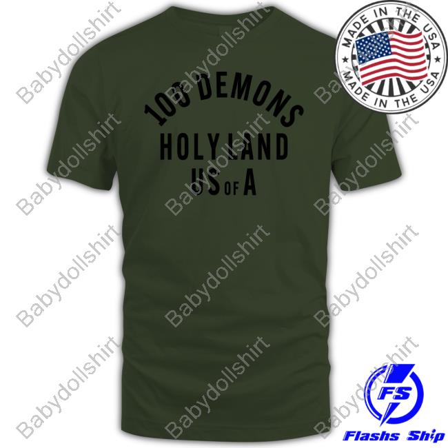 Deathwish Merch 100 Demons Holyland Red Shirt Deathwish Merch 100 Demons Holyland Red Shirt