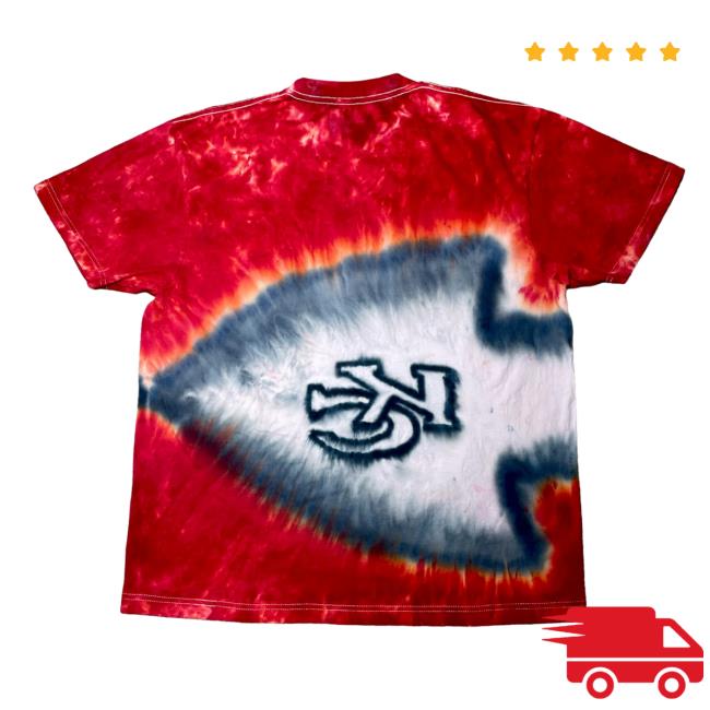 The Tie Dye Company Kansas City Chiefs Kc Logo Tie Dye Tees The Tie Dye Company Kansas City Chiefs Kc Logo Tie Dye Tees