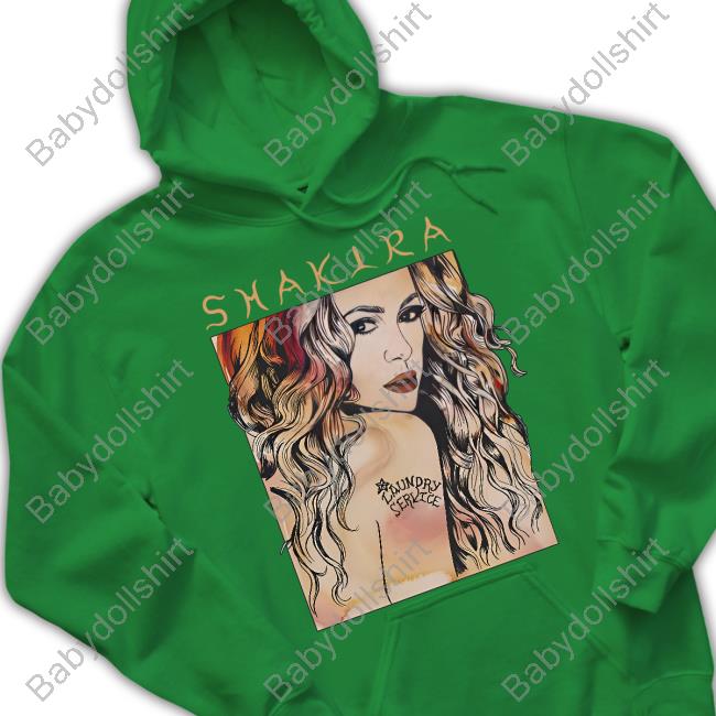 Official Shakira Merch Laundry Service Illustrated T-Shirt Official Shakira Merch Laundry Service Illustrated T-Shirt