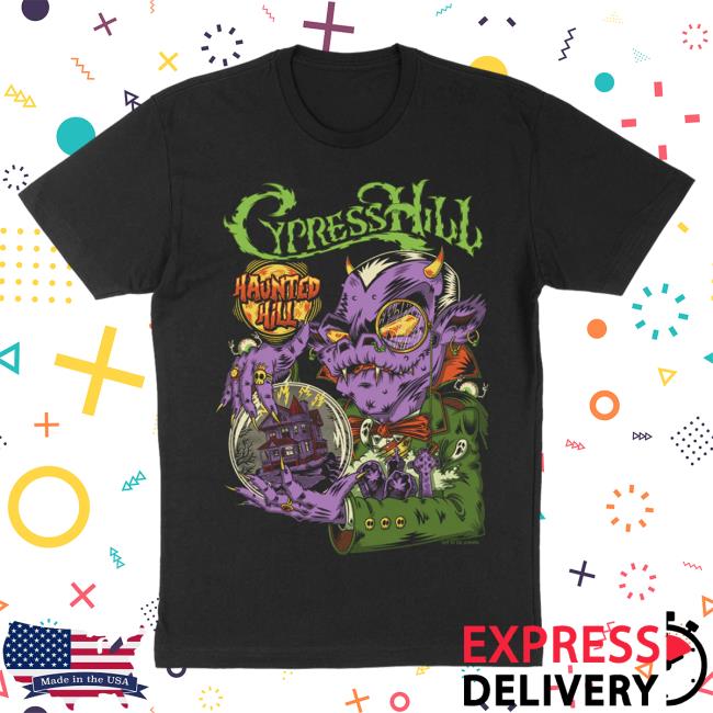 Official Cypress Hill Merch Cypress Haunted Hill 2023 Event Tee Shirt CypressHill Official Cypress Hill Merch Cypress Haunted Hill 2023 Event Tee Shirt CypressHill