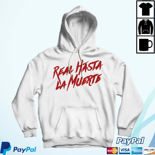 Official Anuel Aa Clothing Store Shop Anuelmerch RHLM Real Hasta La Muerte Sweatshirt White / Red Anuelaa Merch Official Anuel Aa Clothing Store Shop Anuelmerch RHLM Real Hasta La Muerte Sweatshirt White / Red Anuelaa Merch