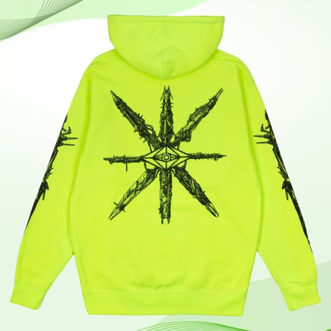 Slander Merch Store Neon Green Mechanical Hood Slander Merch Store Neon Green Mechanical Hood