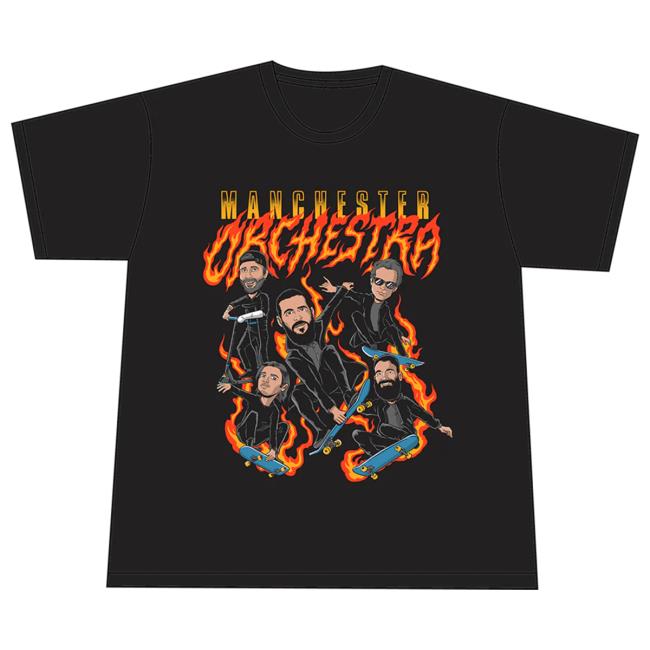 Manchester Orchestra Skateboard New Tee Manchester Orchestra Skateboard New Tee