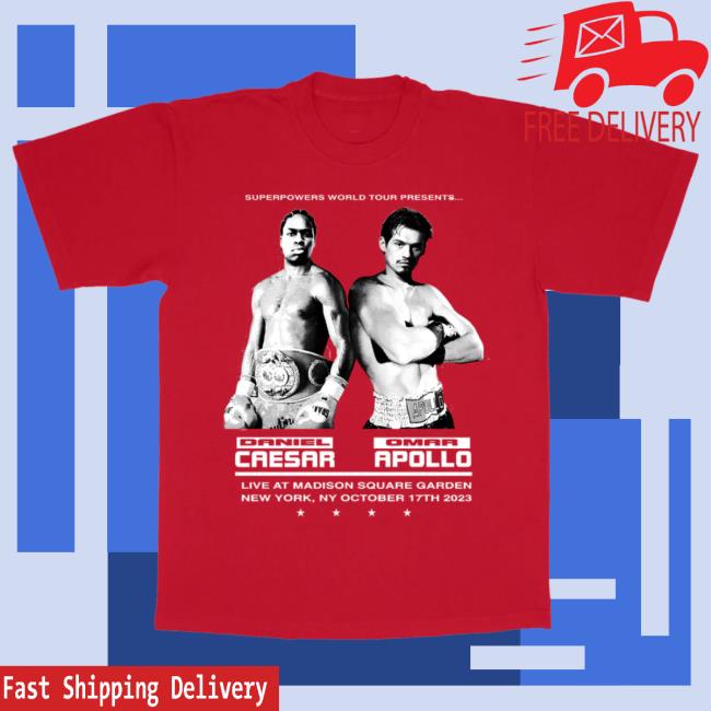 Omar Apollo Merch Superpower Red Long Sleeve Shirt Omar Apollo Merch Superpower Red Long Sleeve Shirt