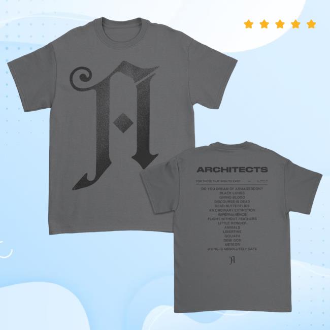 Official Kings Road Merch Store Architects Merch Store Shop Architects FTTWTE Track List Tee (Grey) KingsRoadMerch Official Kings Road Merch Store Architects Merch Store Shop Architects FTTWTE Track List Tee (Grey) KingsRoadMerch