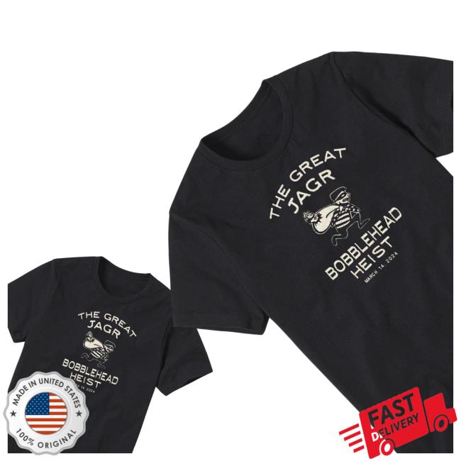 Steel City Apparel Official Store Merch Shop | The Great Jagr Bobblehead Heist March 14 2024 Tee Steel City Apparel Official Store Merch Shop | The Great Jagr Bobblehead Heist March 14 2024 Tee