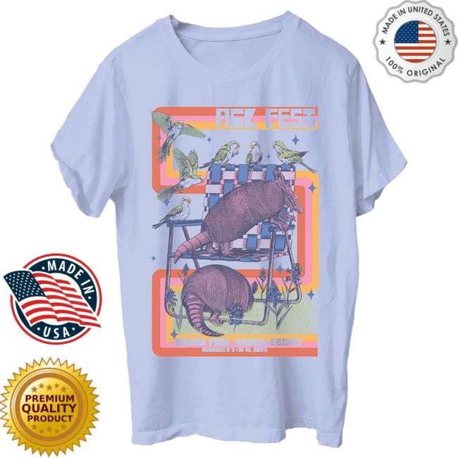 Acl Merch 2025 Dillo Lineup Tees Austin City Limits Music Festival