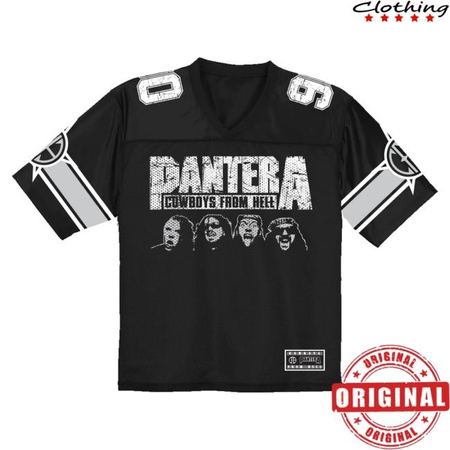 Official Pantera Merch Store Domination Football Jersey Tee