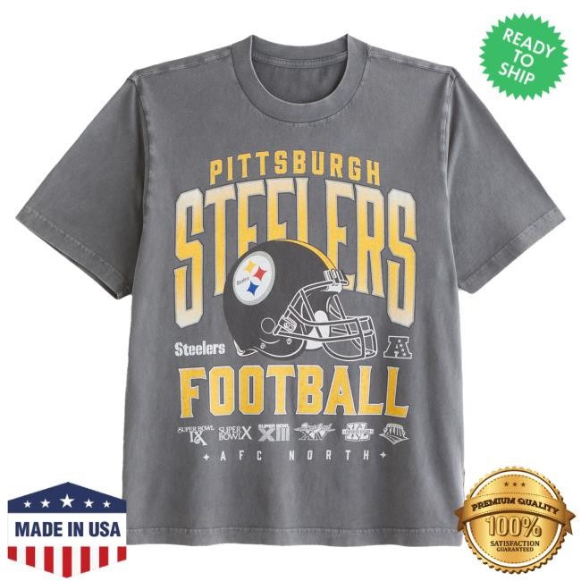Official Abercrombie And Fitch Pittsburgh Steelers Vintage-Inspired Graphic Shirt NFL by Abercrombie