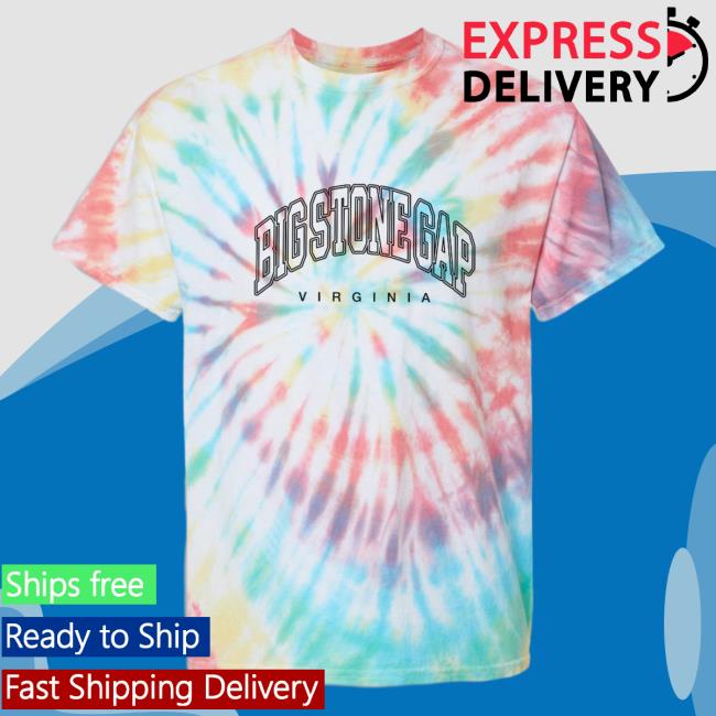 Official Hometown Apparel Clothing Merch Big Stone Gap Virginia Inline Tie-Dye T-Shirts S - 5XL Tie Dye Prism