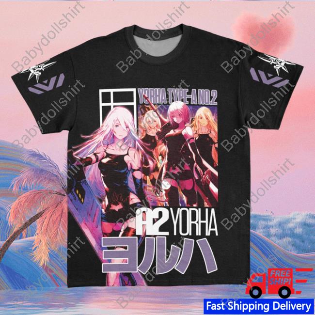 Official Anime Ape Clothing A2 Nier Automata Streetwear Shirt New Animeape