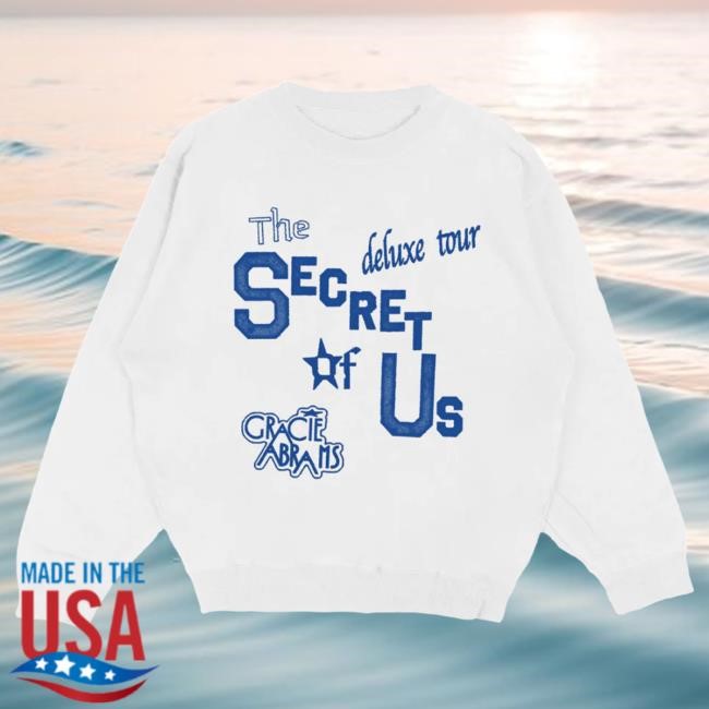 Official Gracie Abrams Merch Store TSOU Deluxe White Tour Crewneck Sweatshirt GracieAbrams