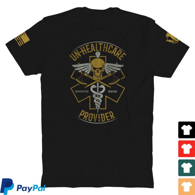 Official The Fat Electrician Merch Bunker Branding The Fat Electrician Un-Healthcare Provider Tees Black BunkerBranding