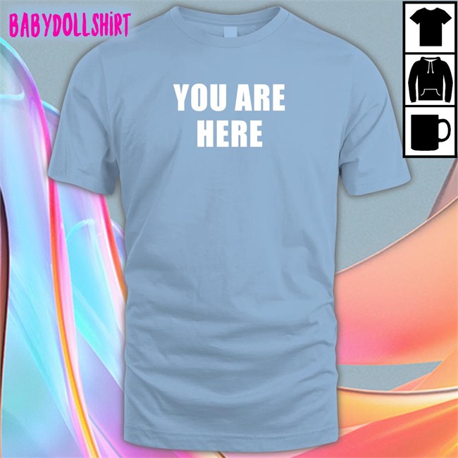 You Are Here Tee Black