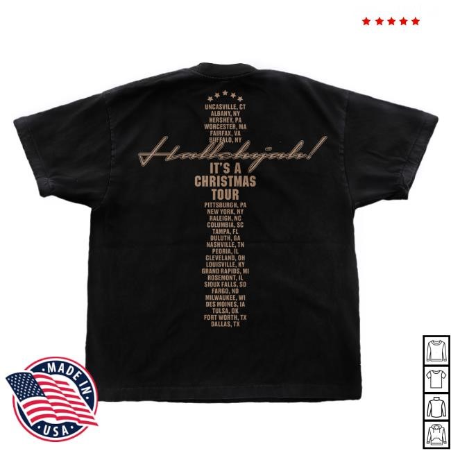 PTX Hallelujah Tour Black Shirt Pentatonix Merch