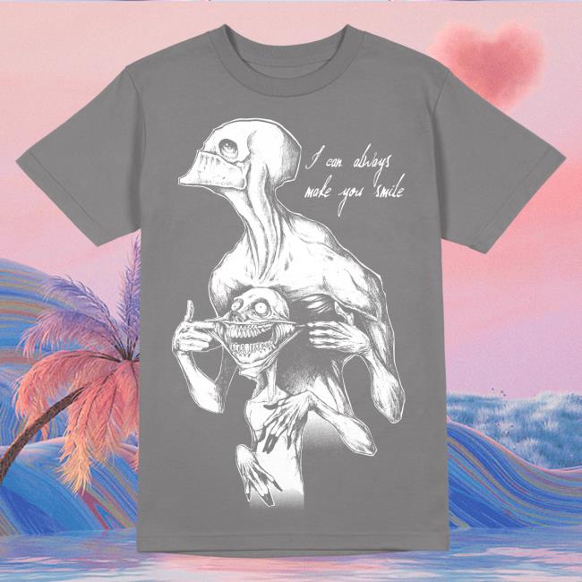 Official Any Means Necessary Clothing I Can Always Make You Smile Smiles Tees Grey