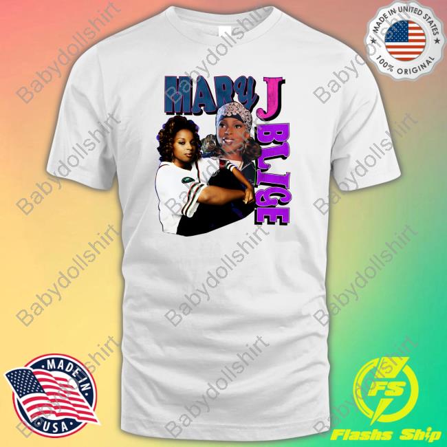 Official Mary J Blige Throwback White Tee Shirt