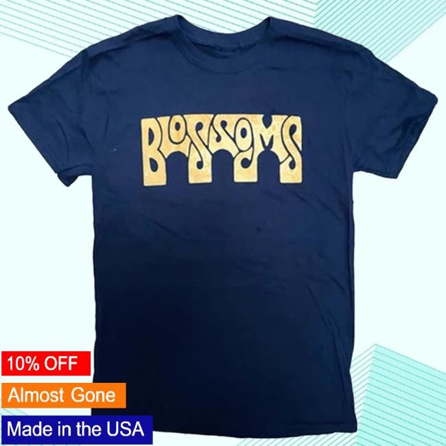 Official Blossoms Merch Store Viaduct Logo Navy Shirt Blossoms Band