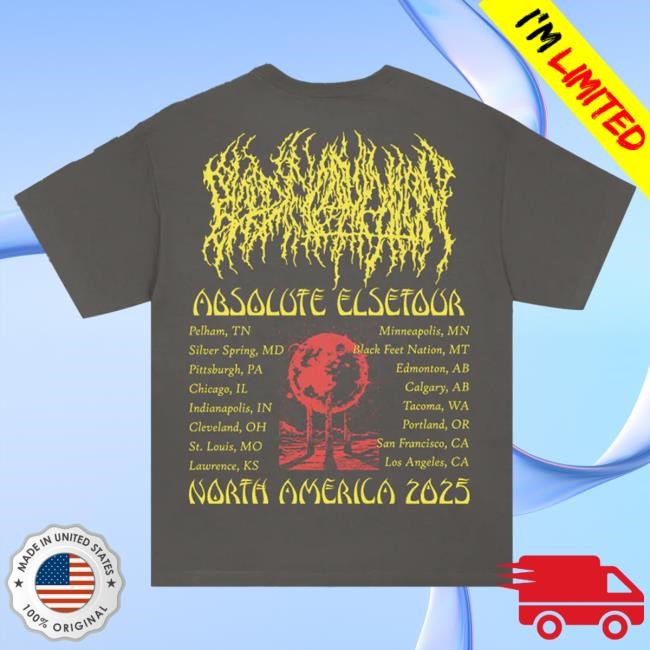 Pyramid Summer 2025 Tour T Shirt (Pepper) | Blood Incantation Merch Official