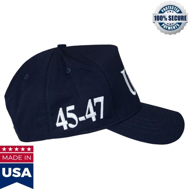 Official Donald Trump Merch Store USA 45-47 Cap Navy