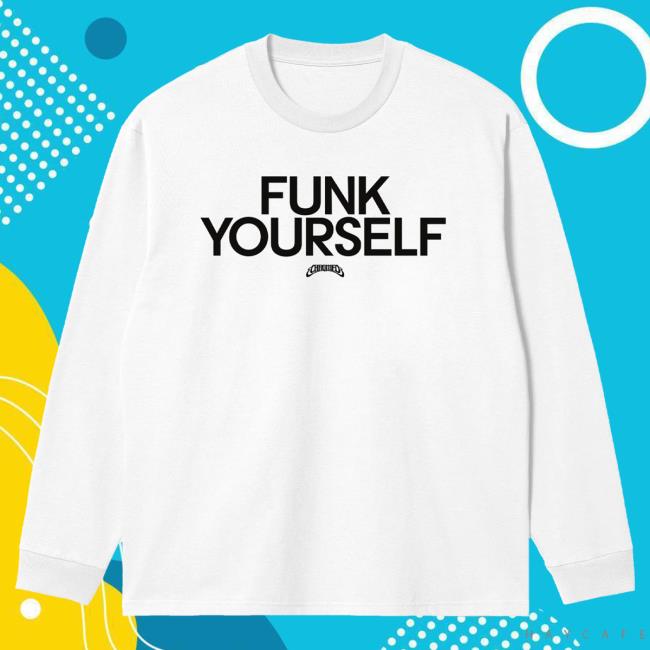 Official Merchbar Chromeo Funk Yourself Long Sleeve T-Shirt White Merch Bar Chromeo