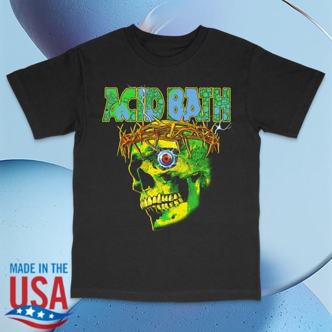 Official Acid Bath Merch Tour Tee - American Apparel