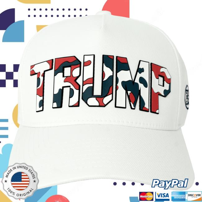 Official Donald Trump Merch Store Donald Trump RWB Camo Cap Donald Trump Apparel Clothing Shop DonaldTrump