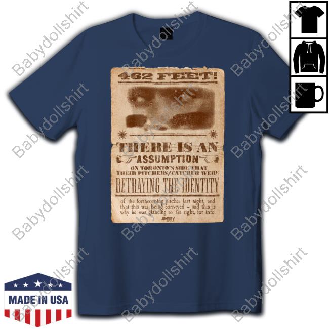Jomboy Media Shop Merch 462 Feet There Is An Assumption Tee Shirt