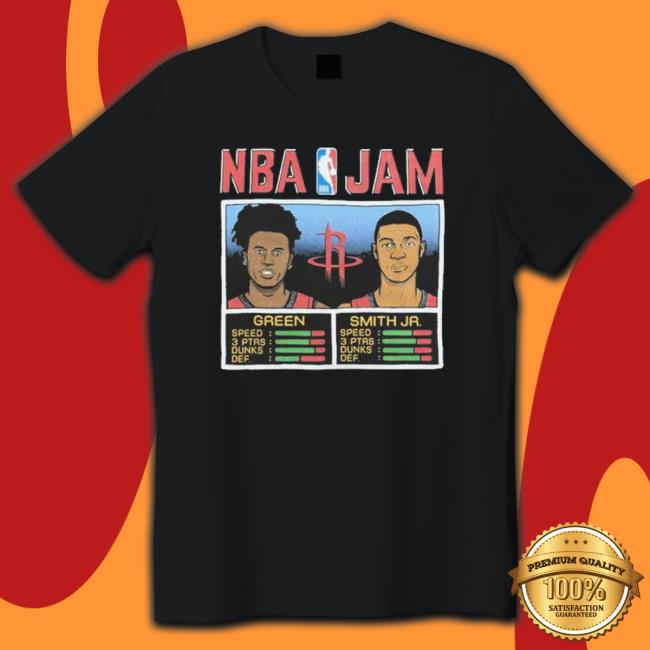 Nba Jam Rockets Green And Smith Jr Hoodie