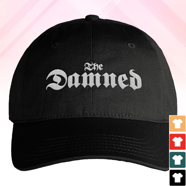 The Damned Logo Twill Cap The Damned Band Store Apparel