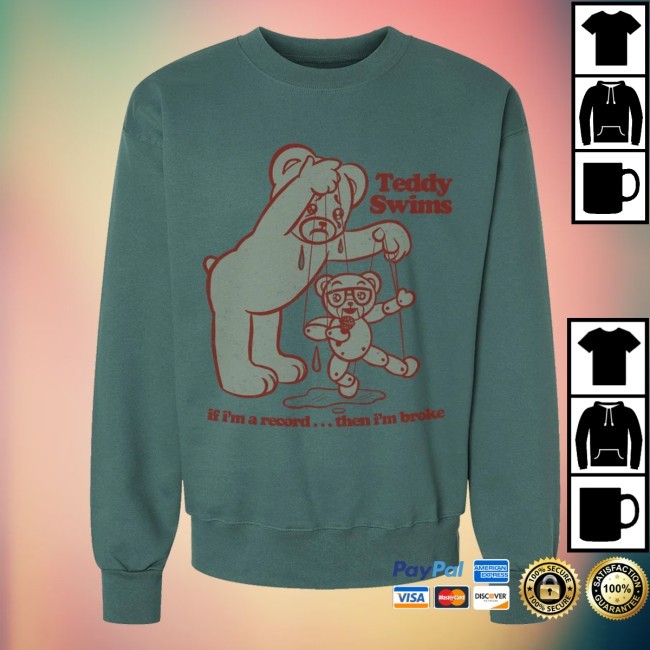 Broken Record Crew Neck Sweatshirt Teddy Swims Apparel Shop