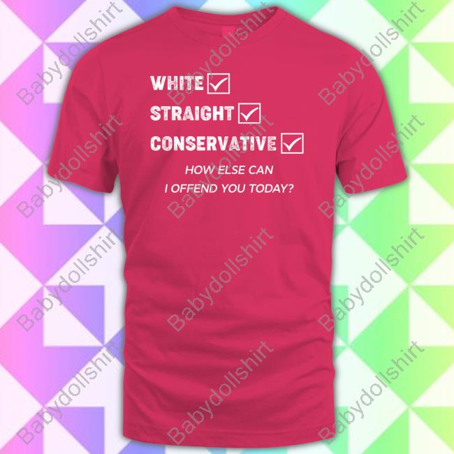 White Straight Conservative How Else Can I Offend You Today Shirts