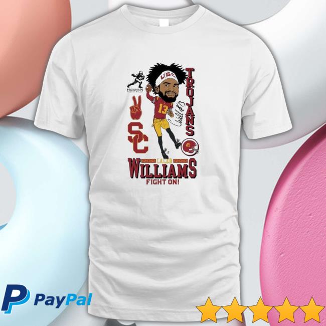 USC Trojans Caleb Williams 2022 Heisman Trophy Winner Fight On Hoodie