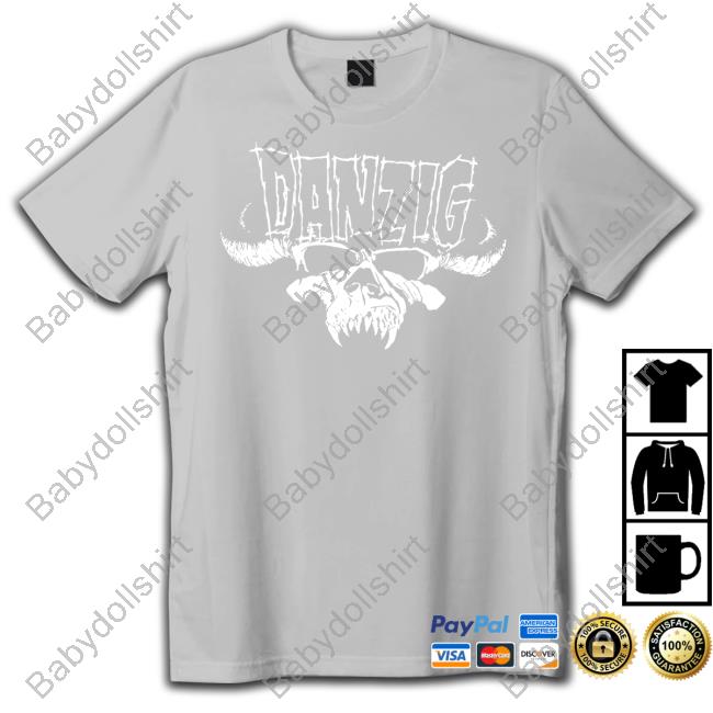 Official Danzig Merch Skull Logo Tee Shirt Danzig Skull Logo T Shirts
