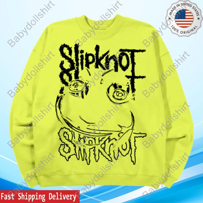Official Slipknot Apparel Clothing Shop Store Eyes Outline Crew neck Sweatshirt Slipknotmerch Merch