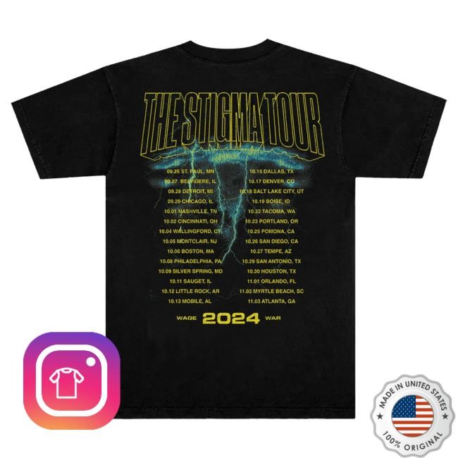 Official Wage War Merch Store Wage War Swamp Reaper Tour Hot Shirt