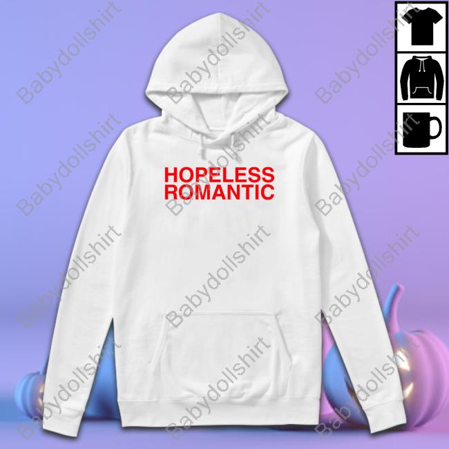 Steph Bohrer Hopeless Romantic White Tee Shirt