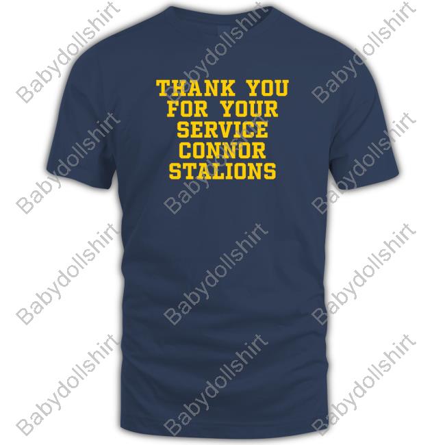 Official Barstool Sports Store Thank You For Your Service Connor Stalions Tee