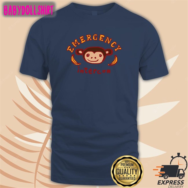 Monkey Unisex Hoodie Emergency Intercom Emergency Intercom Monkey Long Sleeve Tee