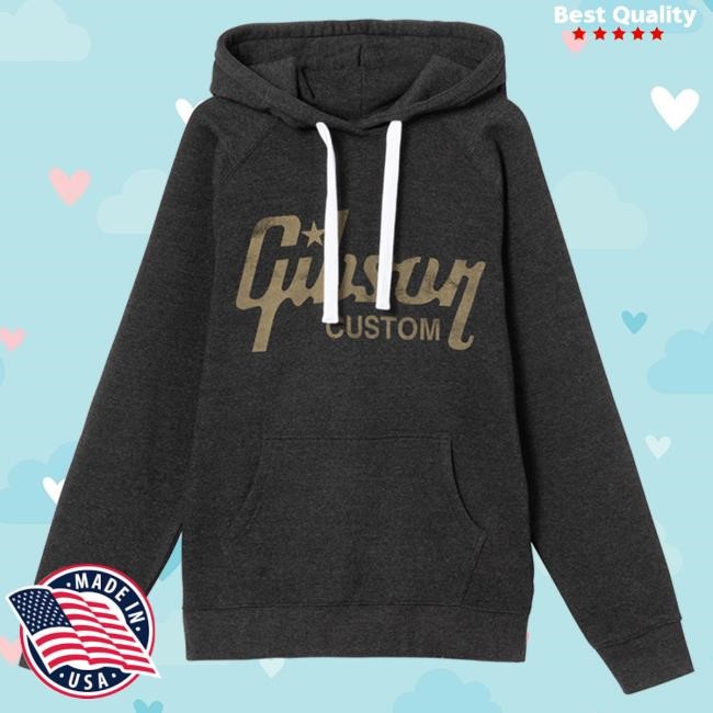 Official Gibson Merch Store Shop Gibson Custom Gold Star Popover Hoodie Gibson Band
